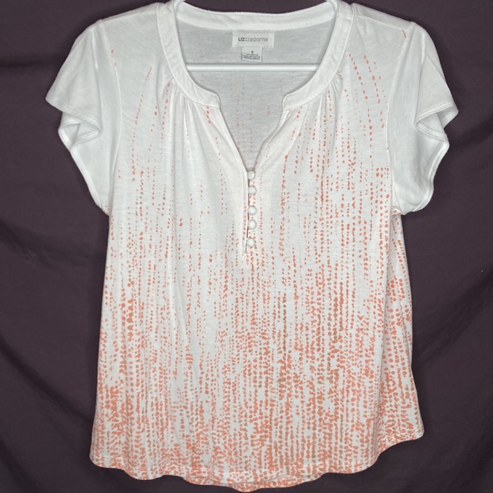 Liz Claiborne cap sleeve tee shirt